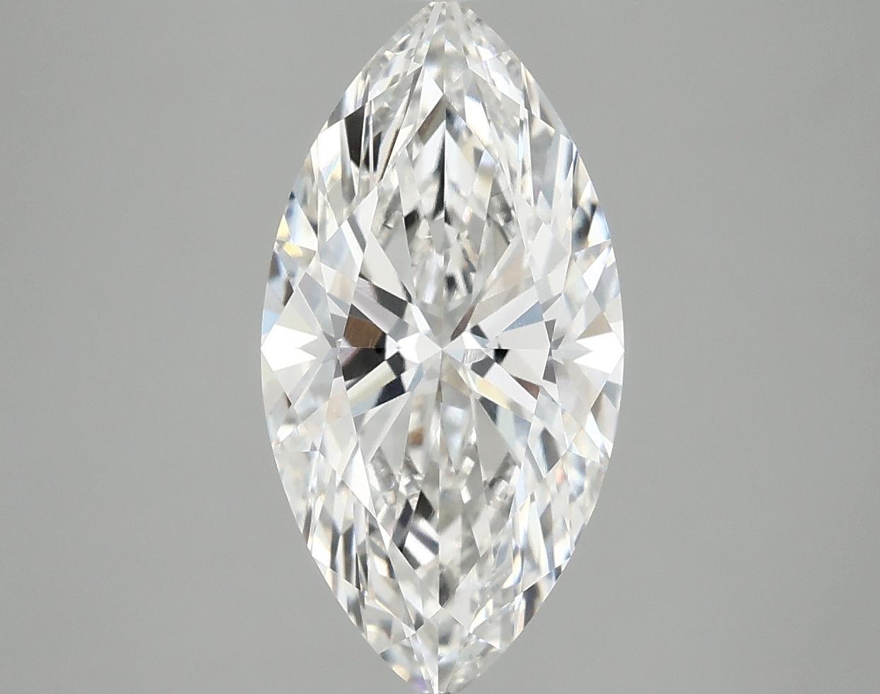 3.02 Carat Marquise Shaped Ideal Cut VVS2 IGI Certified Lab Grown Diamond