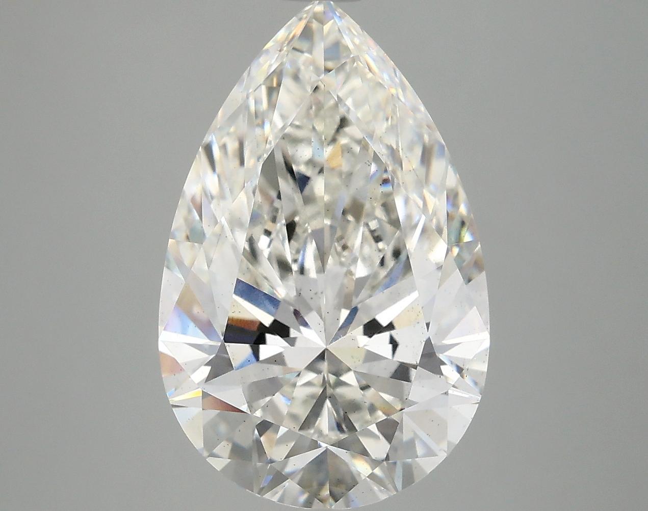 5.02 Carat Pear Shaped Ideal Cut SI1 IGI Certified Lab Grown Diamond