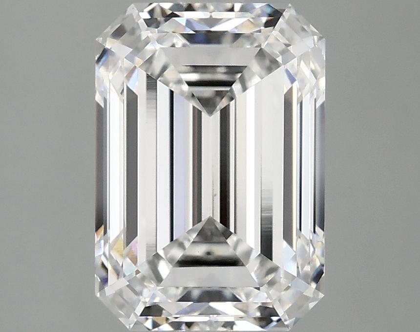 3.09 Carat Emerald Shaped Ideal Cut VVS2 IGI Certified Lab Grown Diamond