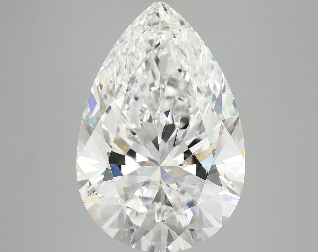 6.14 Carat Pear Shaped Excellent Cut VS2 IGI Certified Lab Grown Diamond