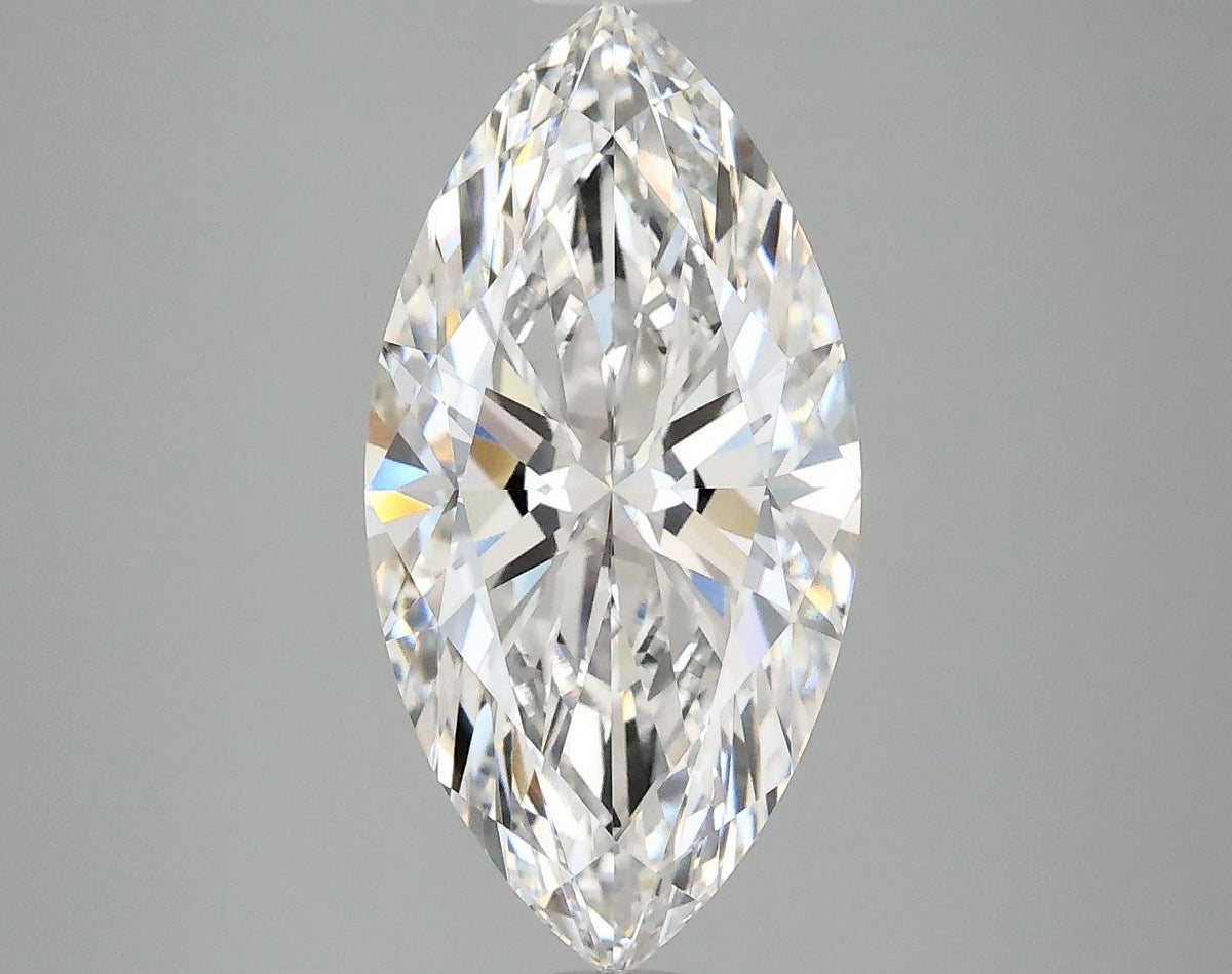 3.02 Carat Marquise Shaped Ideal Cut VVS2 IGI Certified Lab Grown Diamond