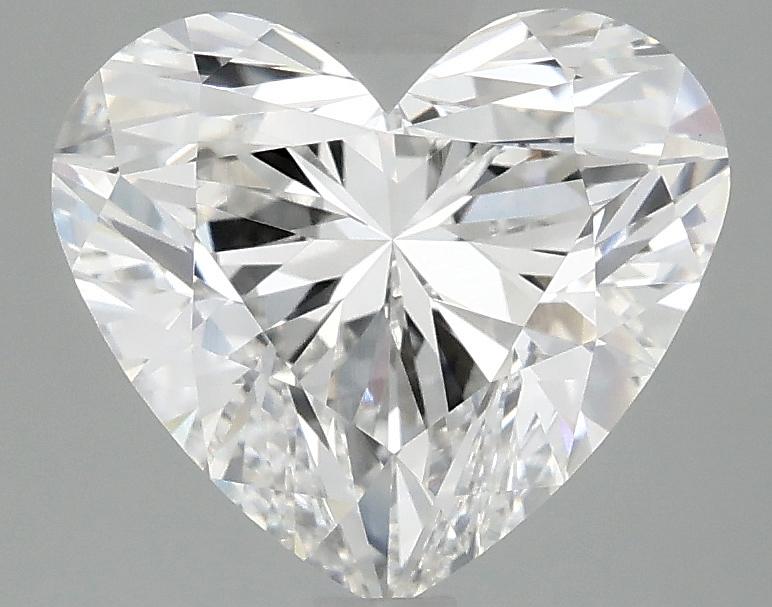 3.06 Carat Heart Shaped Ideal Cut VVS2 IGI Certified Lab Grown Diamond