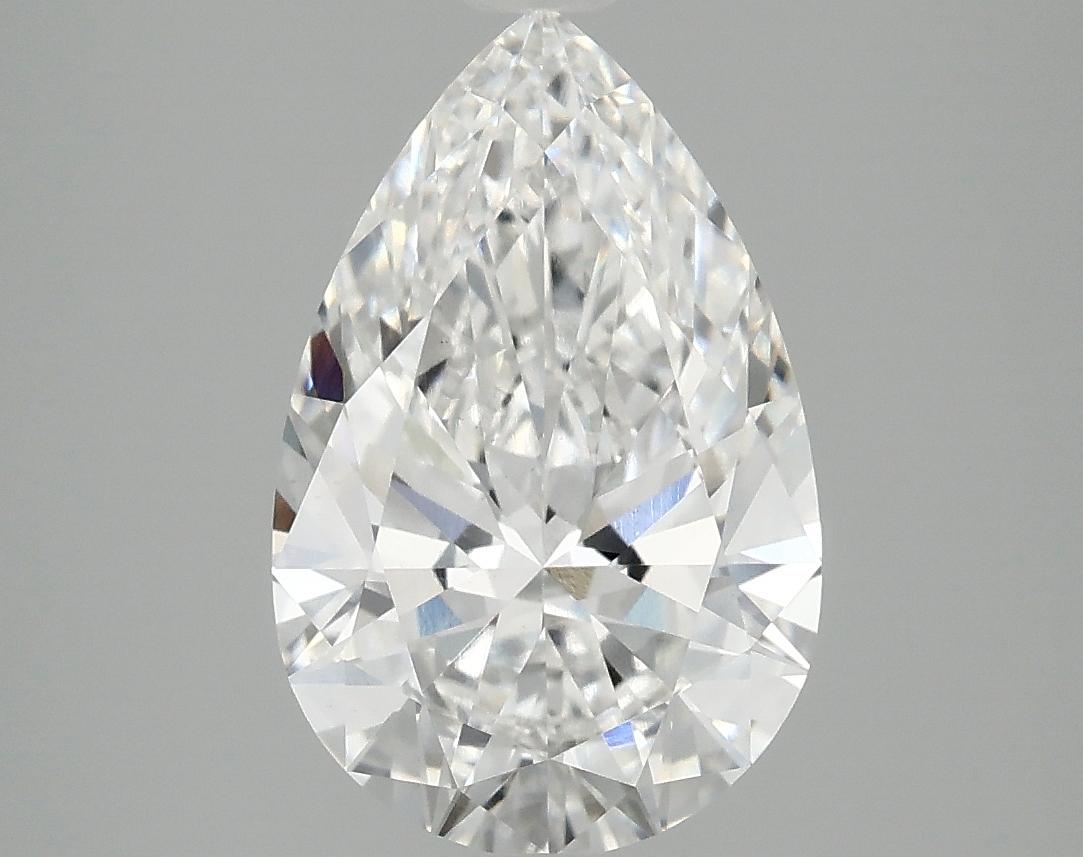 3.09 Carat Pear Shaped Ideal Cut VVS2 GSI Certified Lab Grown Diamond