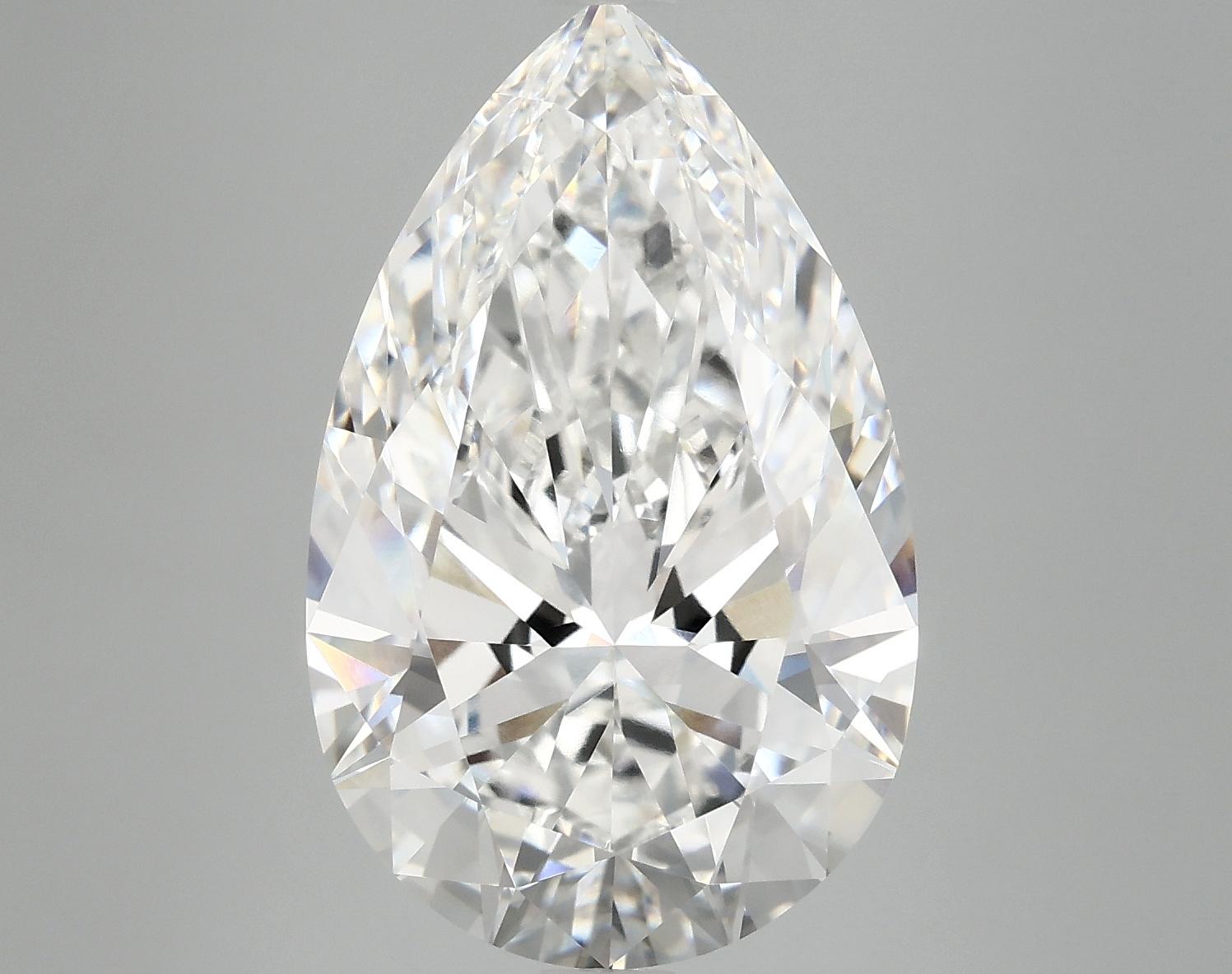 7.62 Carat Pear Shaped Ideal Cut VVS2 IGI Certified Lab Grown Diamond