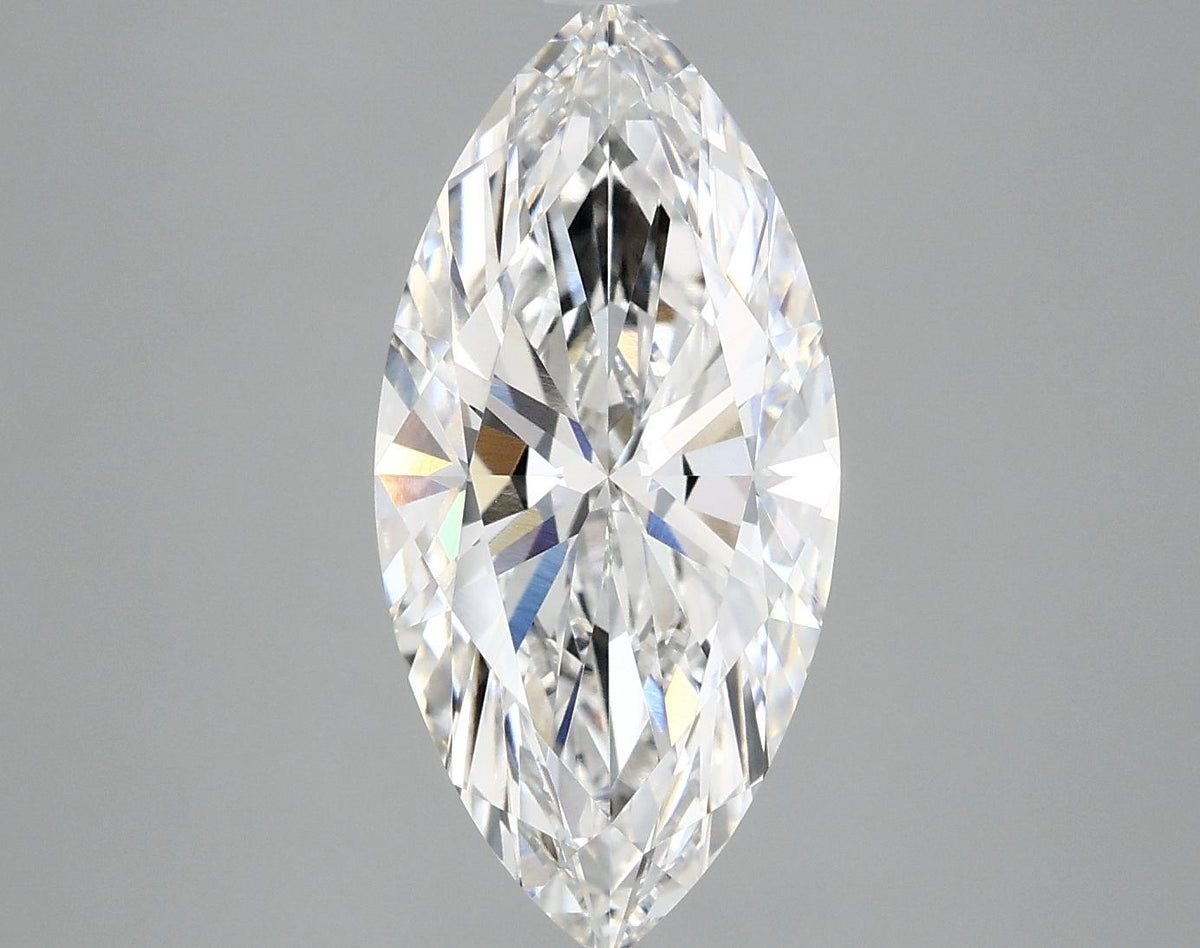 3.04 Carat Marquise Shaped Excellent Cut VVS2 IGI Certified Lab Grown Diamond