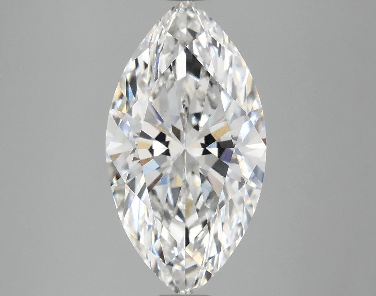3.04 Carat Marquise Shaped Excellent Cut VVS2 IGI Certified Lab Grown Diamond