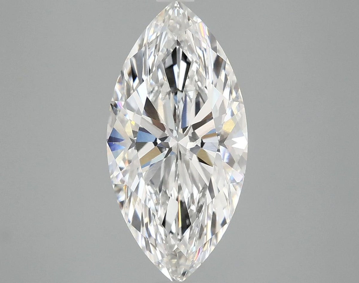 3.06 Carat Marquise Shaped Ideal Cut VVS2 IGI Certified Lab Grown Diamond