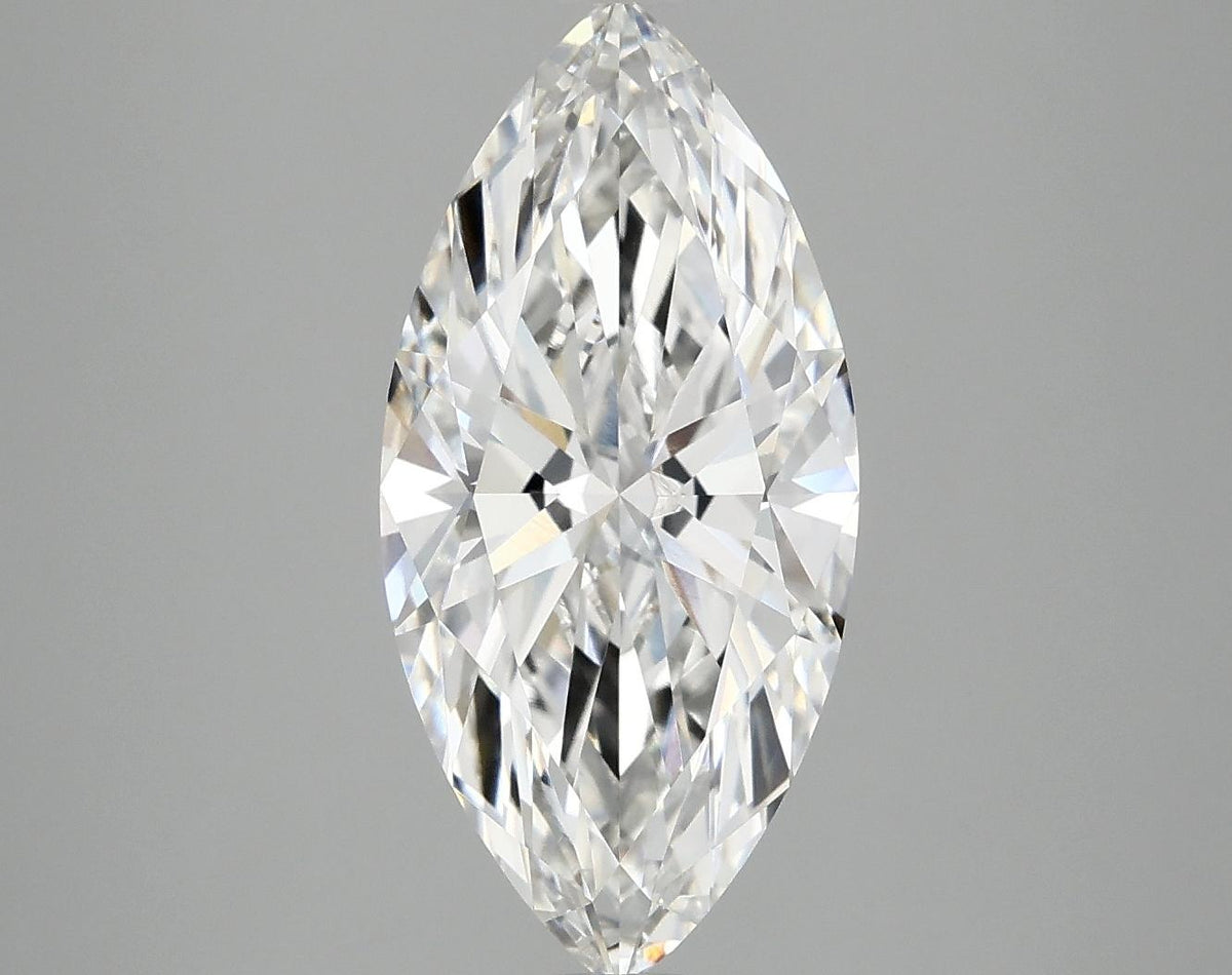 3.09 Carat Marquise Shaped Excellent Cut VVS2 IGI Certified Lab Grown Diamond
