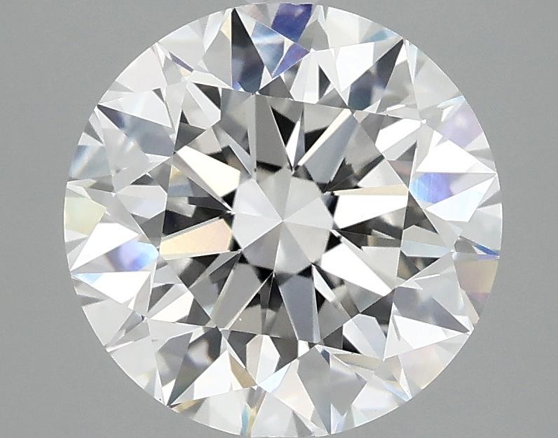 3.08 Carat Round Shaped Excellent Cut VVS2 IGI Certified Lab Grown Diamond