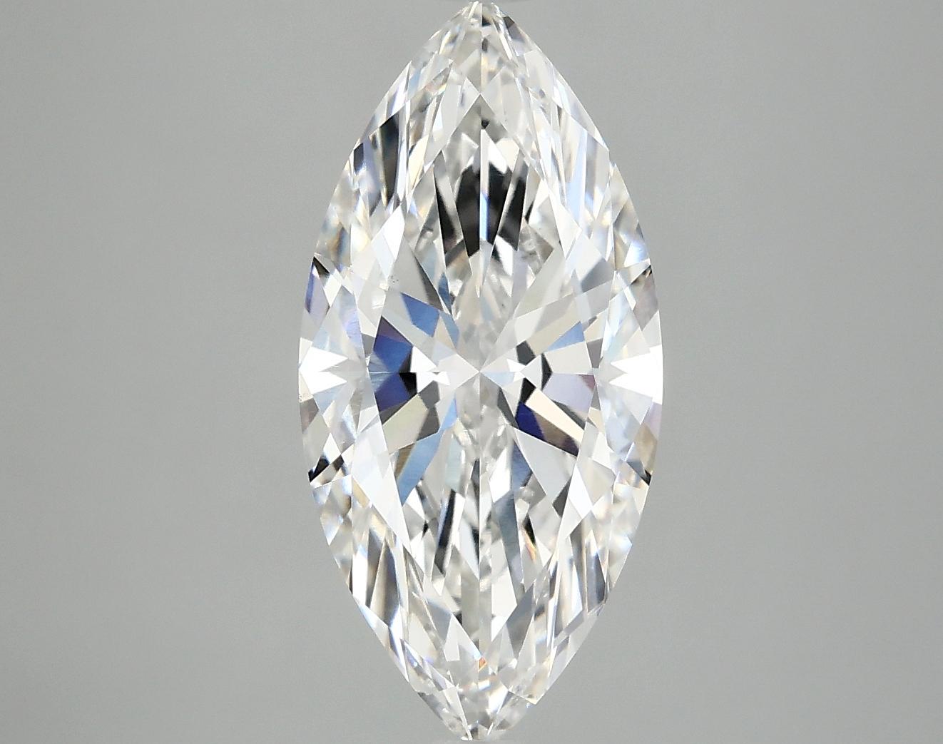 3.08 Carat Marquise Shaped Excellent Cut VVS2 IGI Certified Lab Grown Diamond