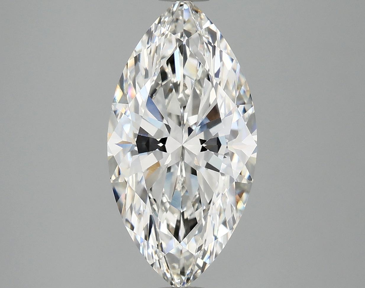 3.05 Carat Marquise Shaped Ideal Cut VVS2 IGI Certified Lab Grown Diamond