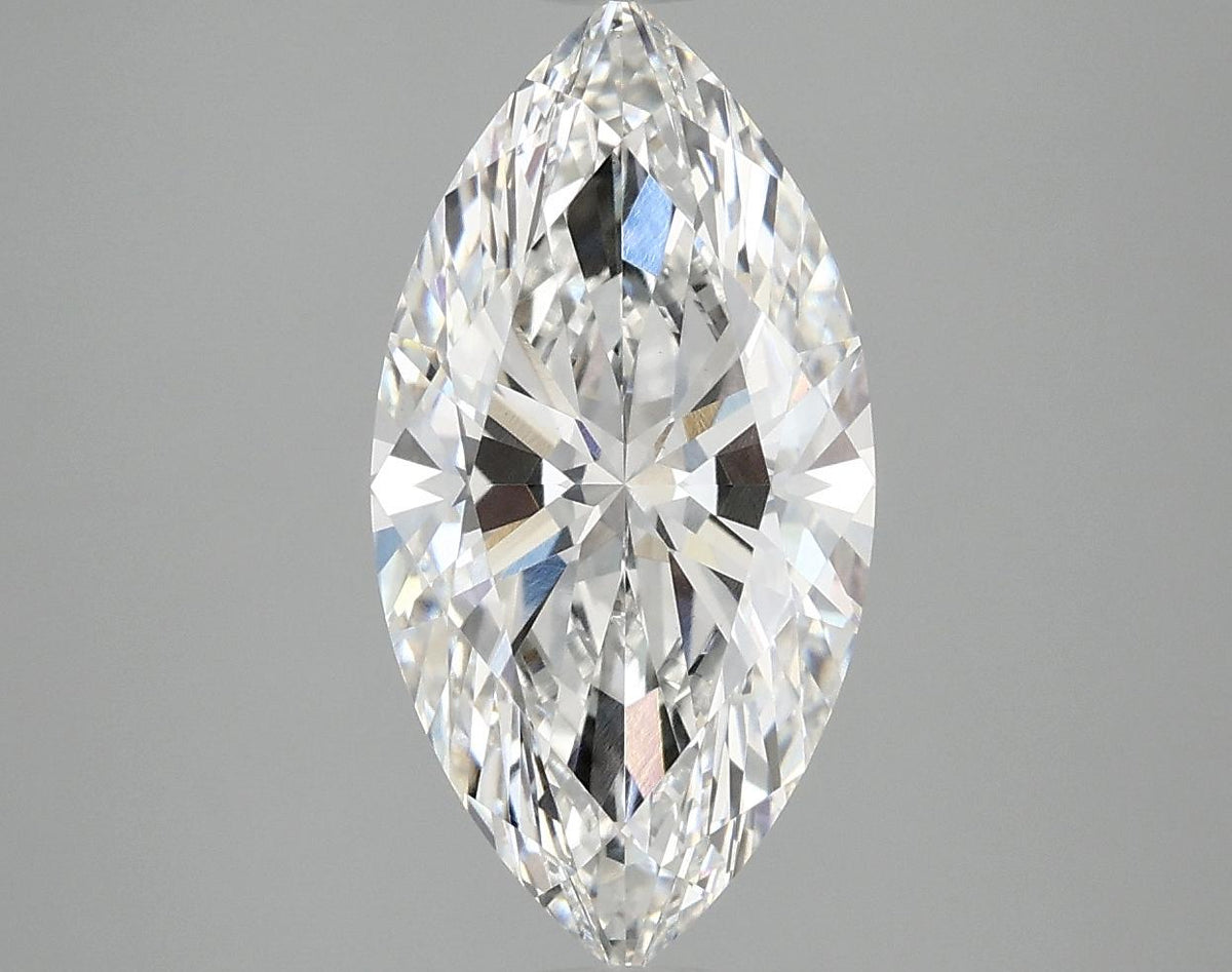 3.07 Carat Marquise Shaped Ideal Cut VVS2 IGI Certified Lab Grown Diamond
