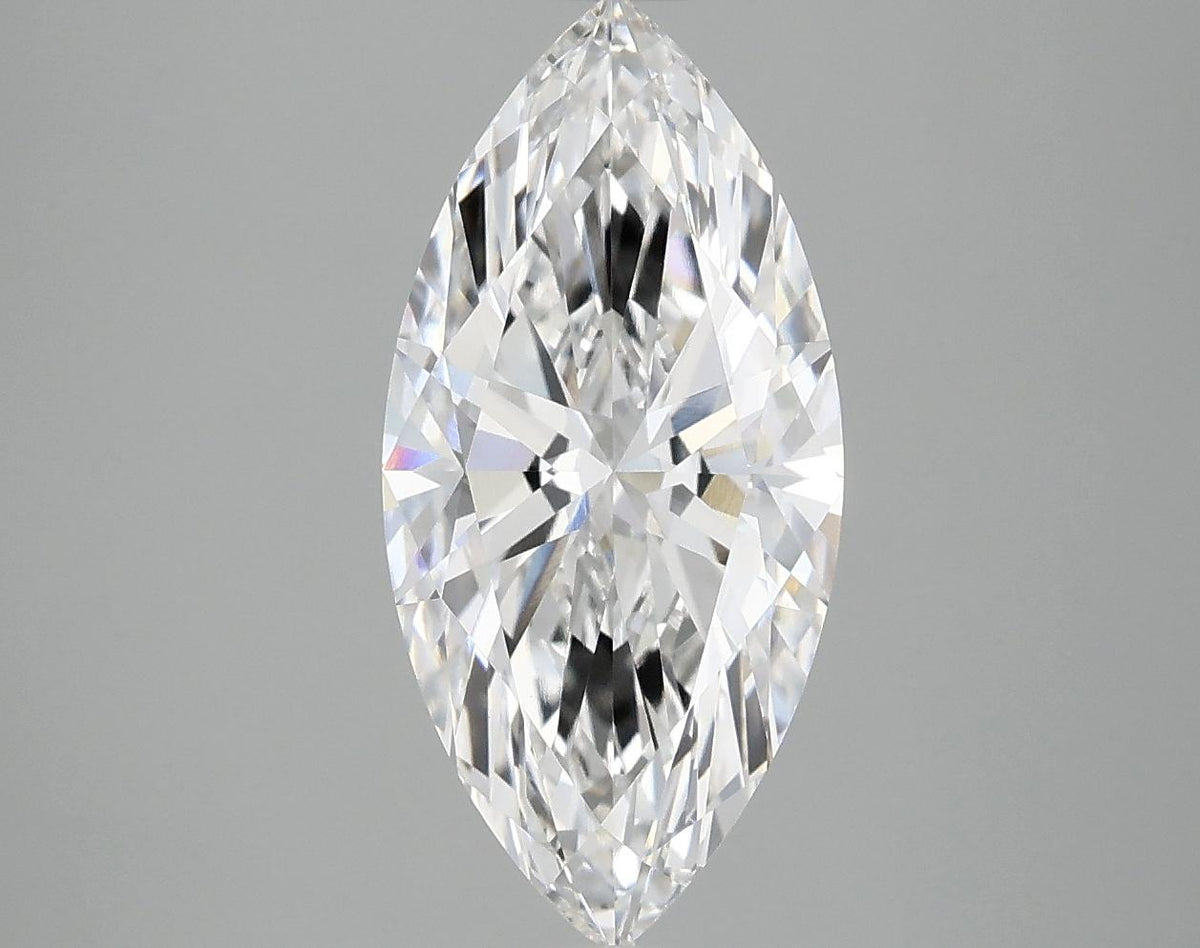 2.53 Carat Marquise Shaped Excellent Cut VVS2 IGI Certified Lab Grown Diamond