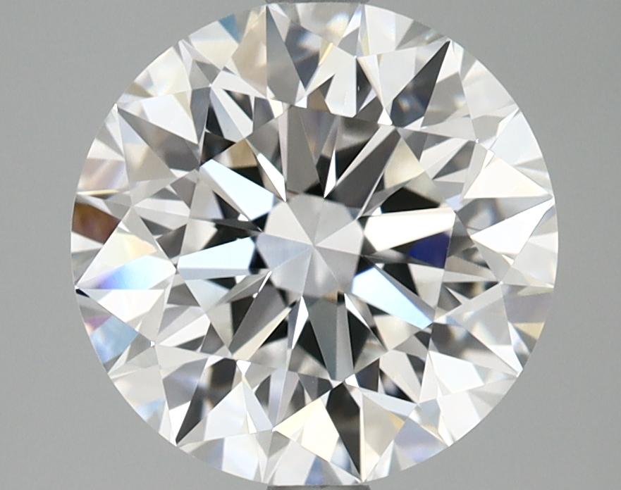 3.08 Carat Round Shaped Excellent Cut VVS2 IGI Certified Lab Grown Diamond