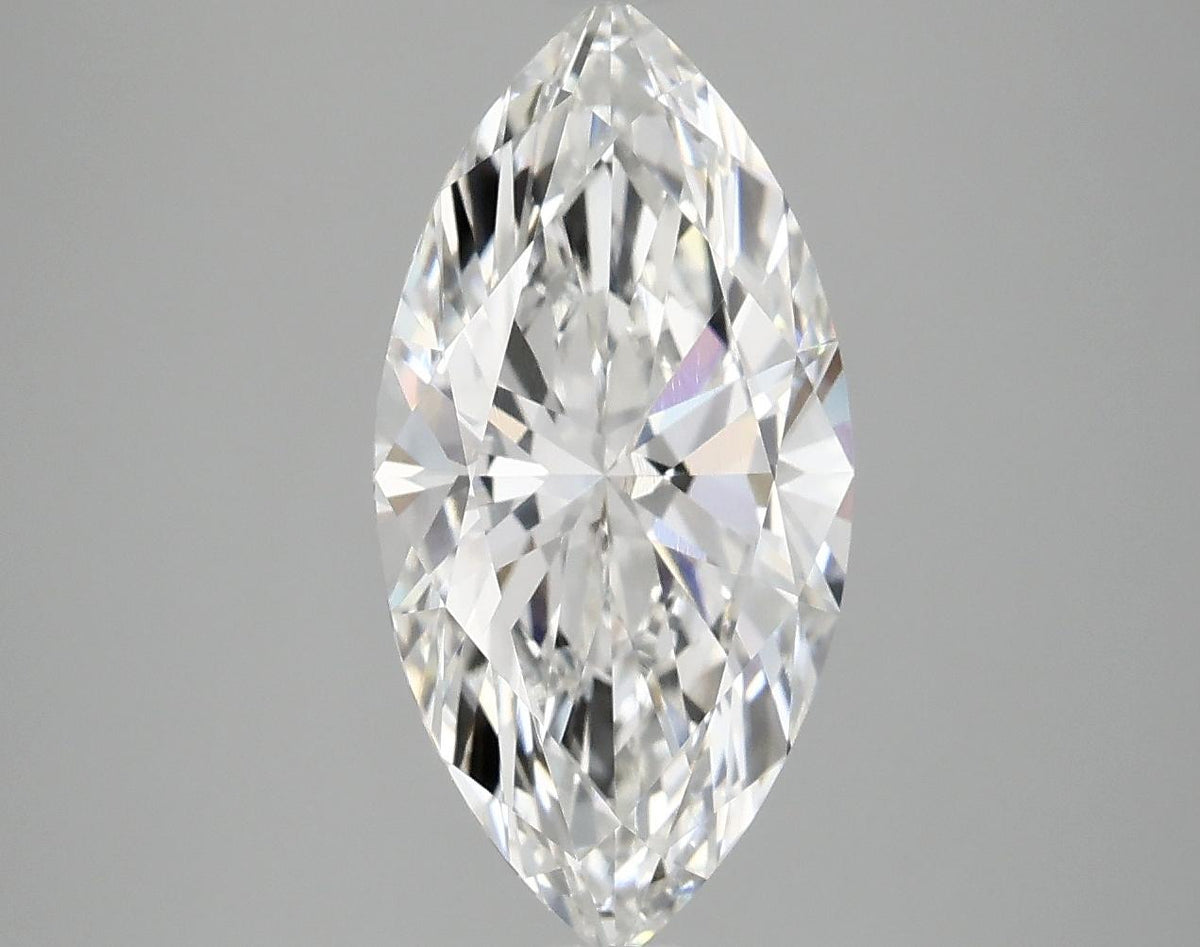 3.02 Carat Marquise Shaped Ideal Cut VVS2 IGI Certified Lab Grown Diamond