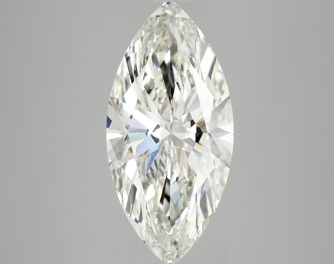 2.9 Carat Marquise Shaped Excellent Cut VVS2 IGI Certified Lab Grown Diamond