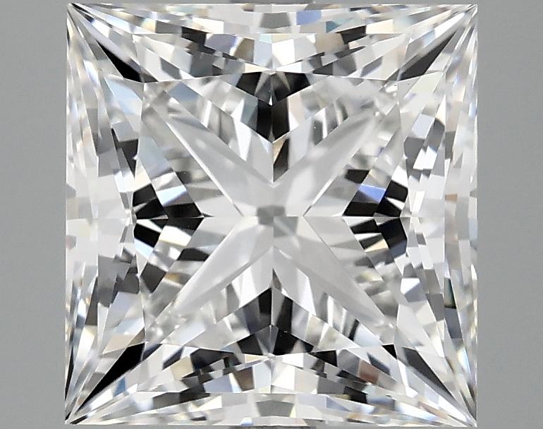 4.09 Carat Princess Shaped Ideal Cut VVS2 IGI Certified Lab Grown Diamond