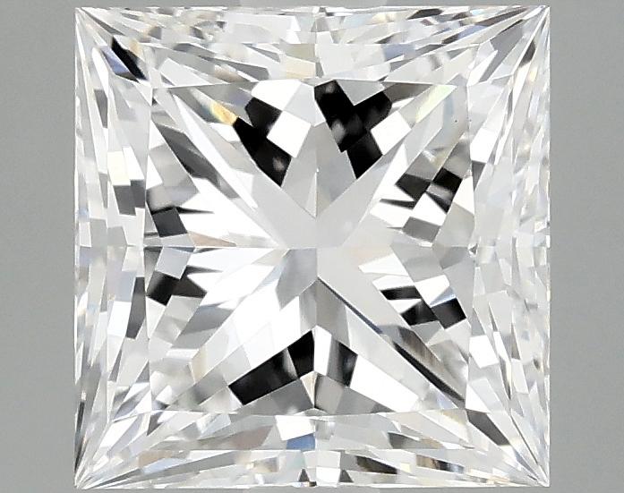 2.88 Carat Princess Shaped Ideal Cut VVS2 IGI Certified Lab Grown Diamond