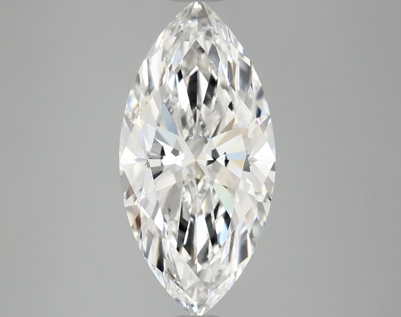 3.02 Carat Marquise Shaped Ideal Cut VVS2 IGI Certified Lab Grown Diamond