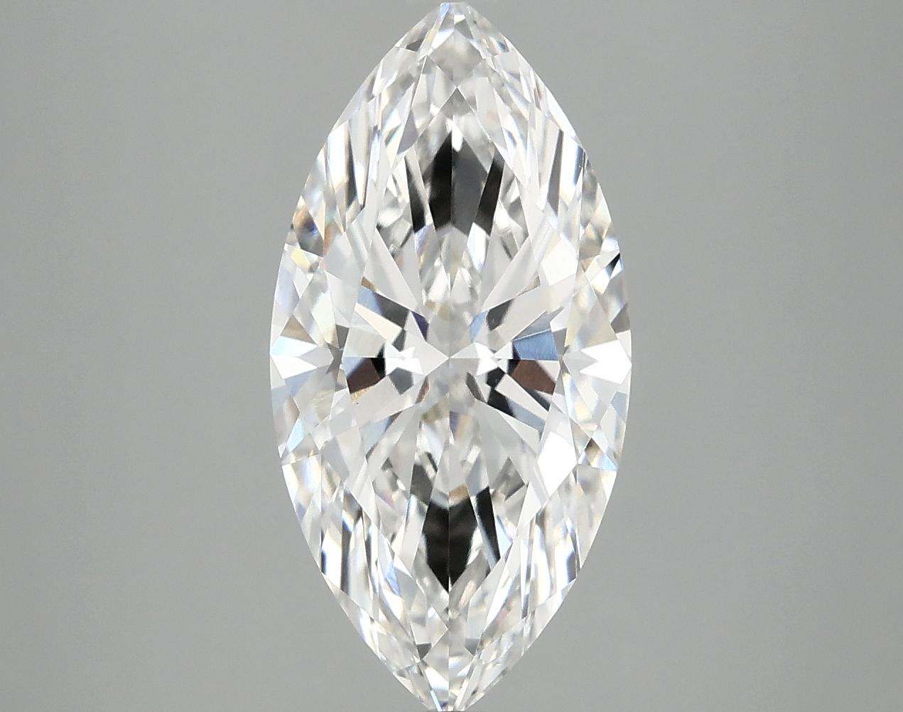3.08 Carat Marquise Shaped Ideal Cut VVS2 IGI Certified Lab Grown Diamond