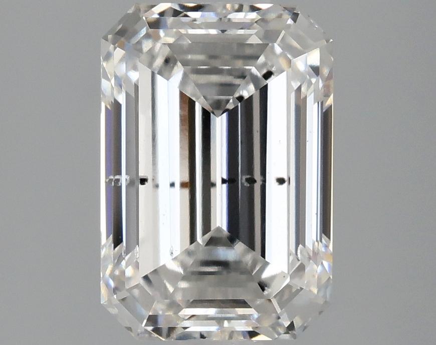 2.47 Carat Emerald Shaped Ideal Cut SI1 IGI Certified Lab Grown Diamond
