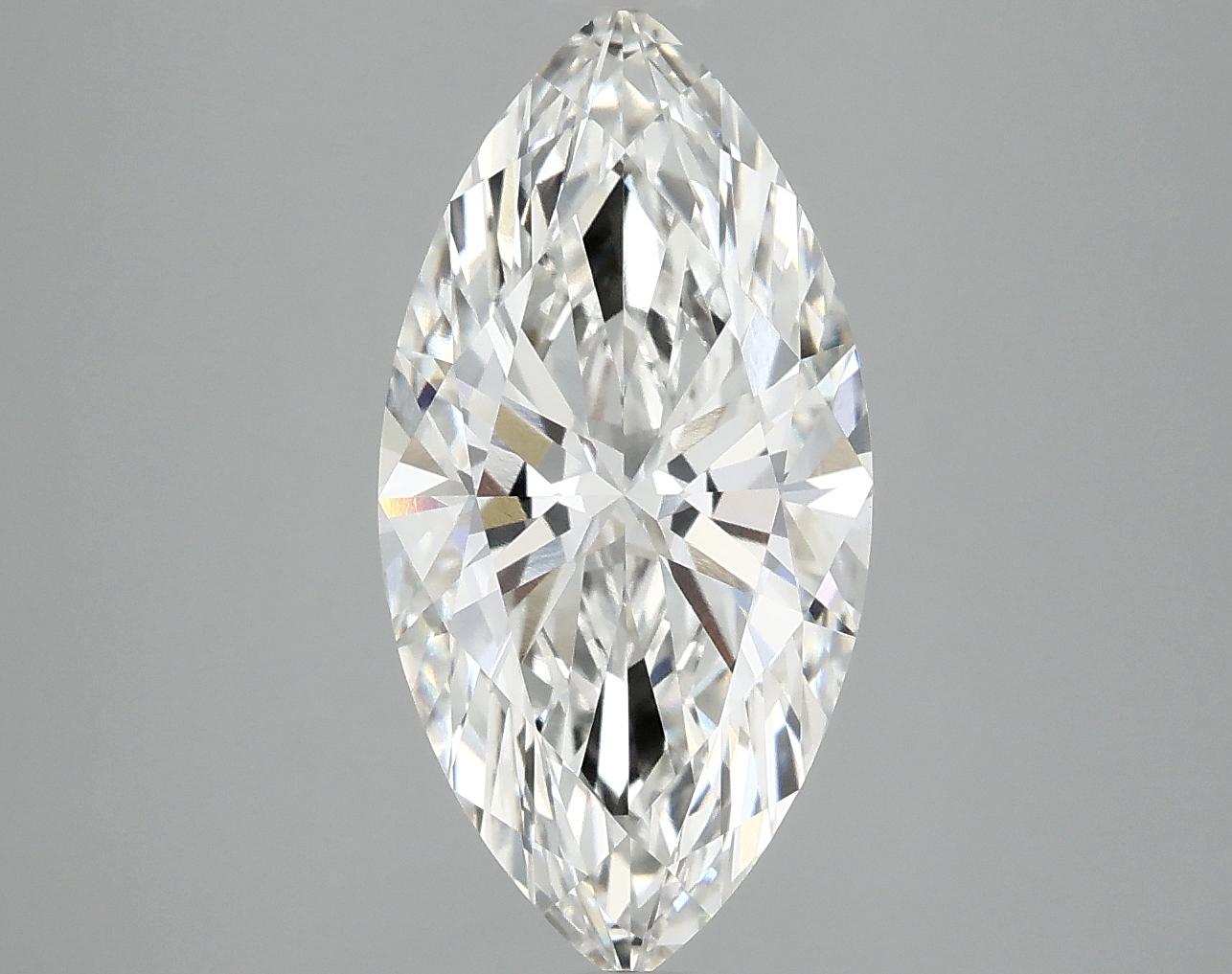 3.09 Carat Marquise Shaped Ideal Cut VVS2 IGI Certified Lab Grown Diamond