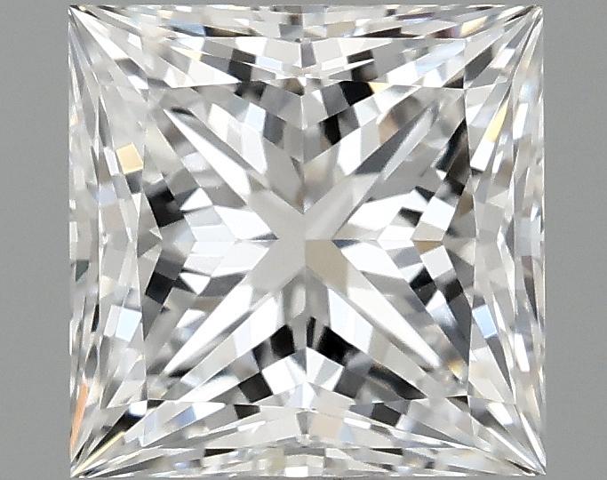 1.58 Carat Princess Shaped Ideal Cut VVS2 IGI Certified Lab Grown Diamond