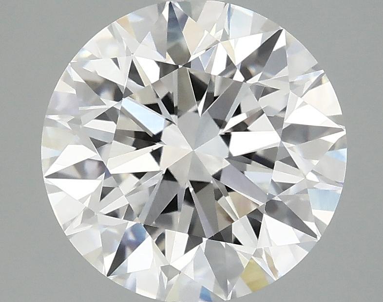3.07 Carat Round Shaped Excellent Cut VVS2 IGI Certified Lab Grown Diamond
