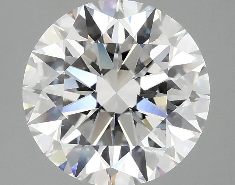 3.07 Carat Round Shaped Excellent Cut VVS2 IGI Certified Lab Grown Diamond