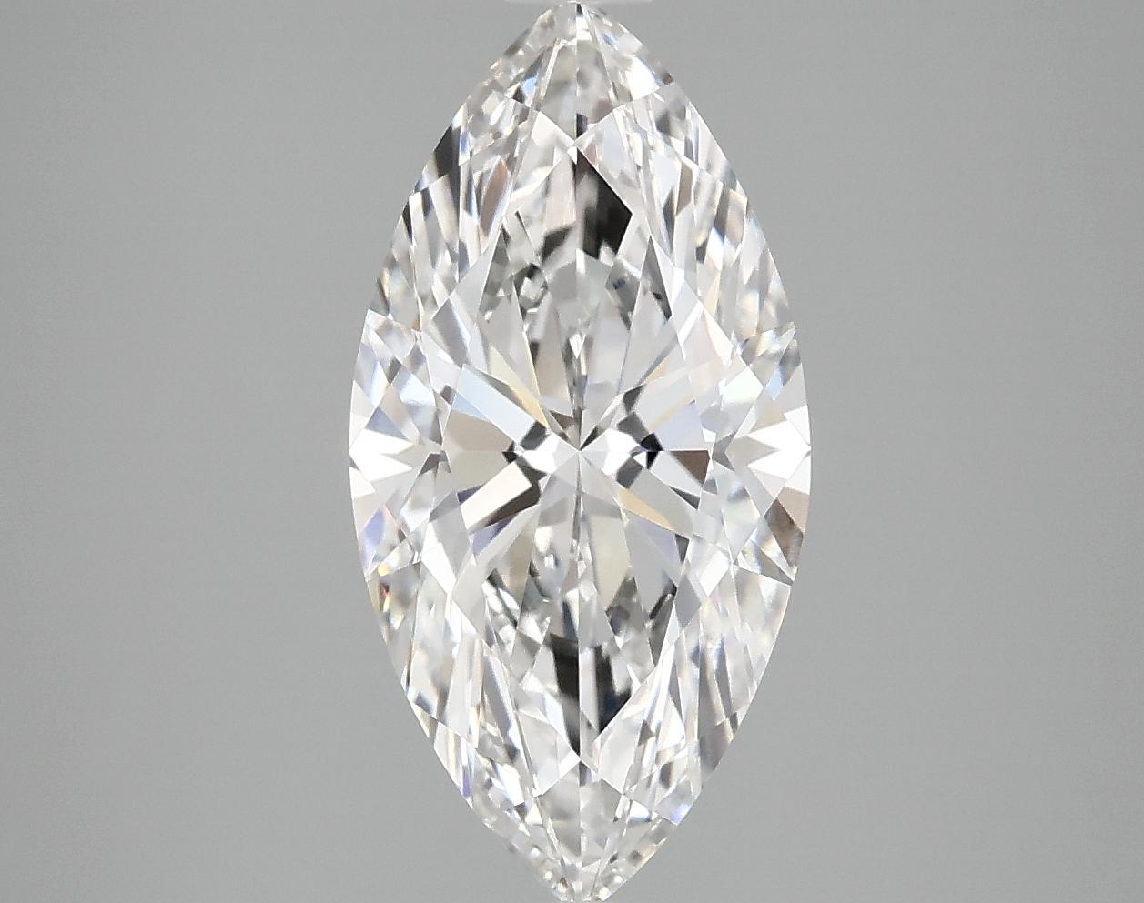 3.06 Carat Marquise Shaped Ideal Cut VVS2 IGI Certified Lab Grown Diamond