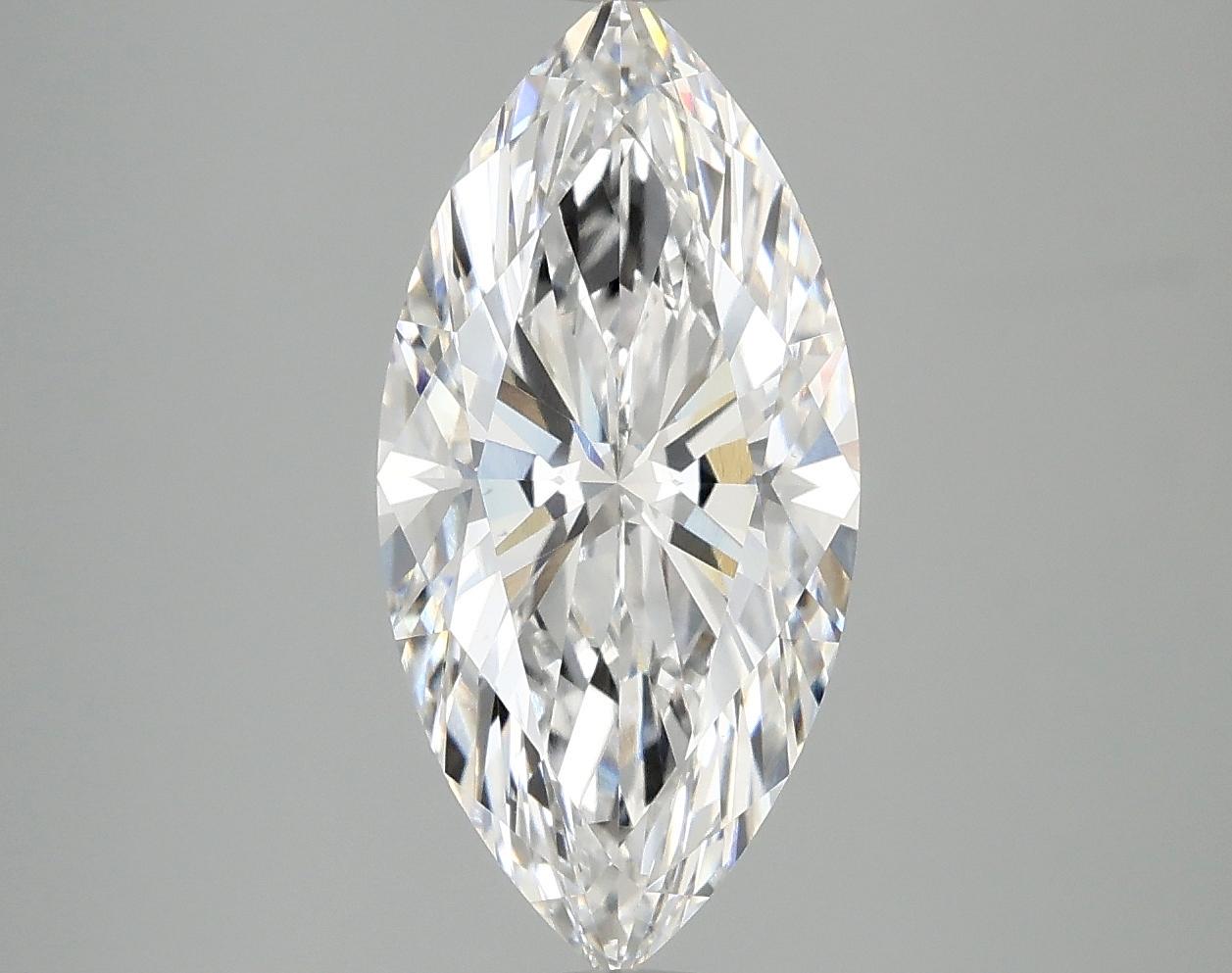 3.05 Carat Marquise Shaped Excellent Cut VVS2 IGI Certified Lab Grown Diamond