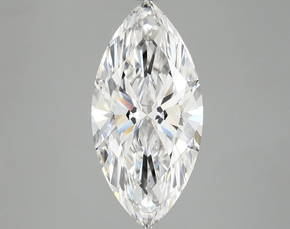 3.06 Carat Marquise Shaped Excellent Cut VVS2 IGI Certified Lab Grown Diamond