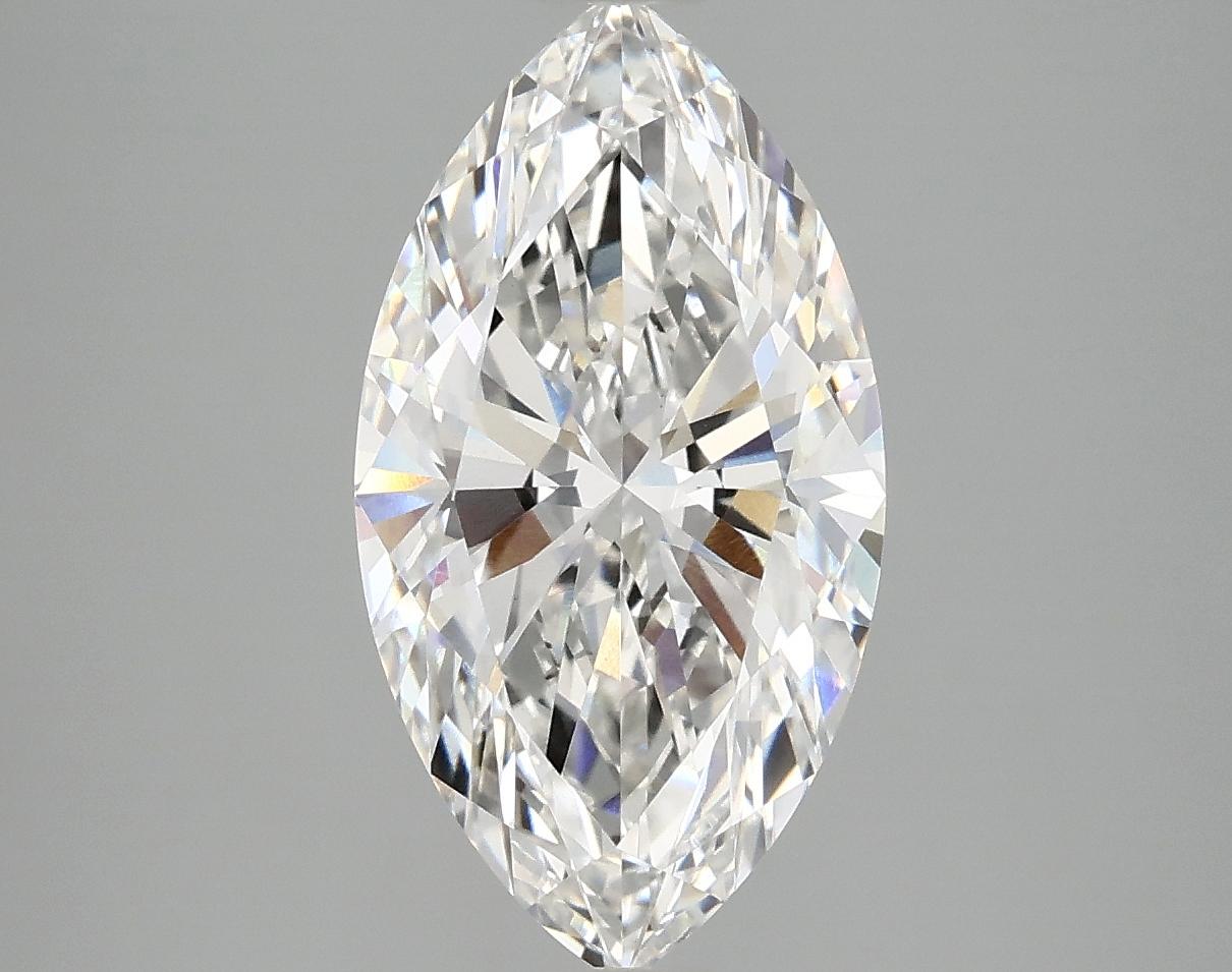 3.08 Carat Marquise Shaped Excellent Cut VVS2 IGI Certified Lab Grown Diamond