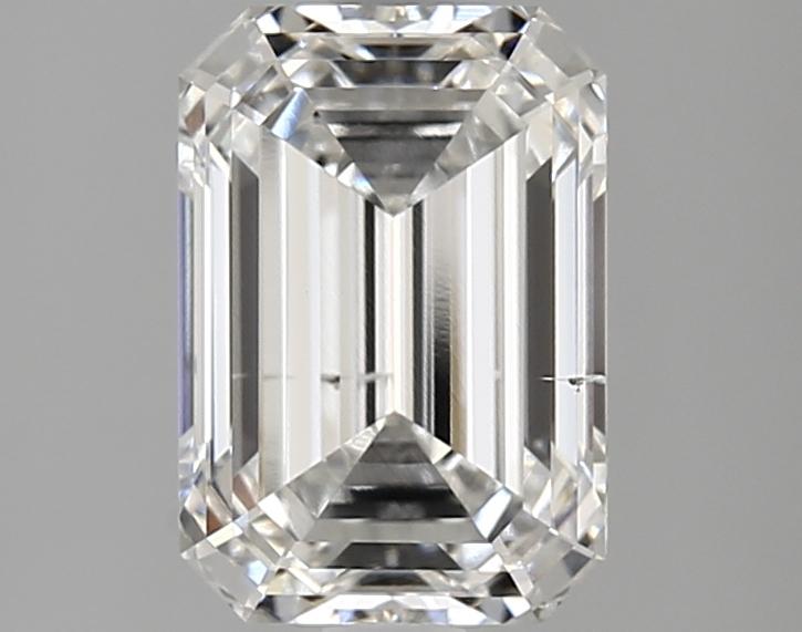 2.58 Carat Emerald Shaped Ideal Cut SI1 IGI Certified Lab Grown Diamond