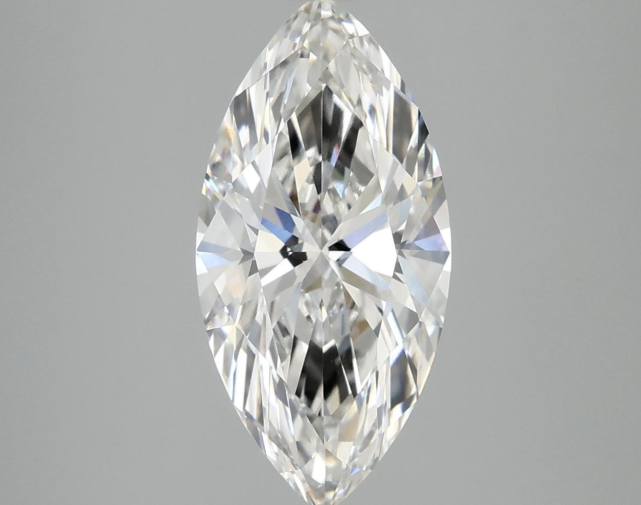 3.03 Carat Marquise Shaped Ideal Cut VVS2 IGI Certified Lab Grown Diamond