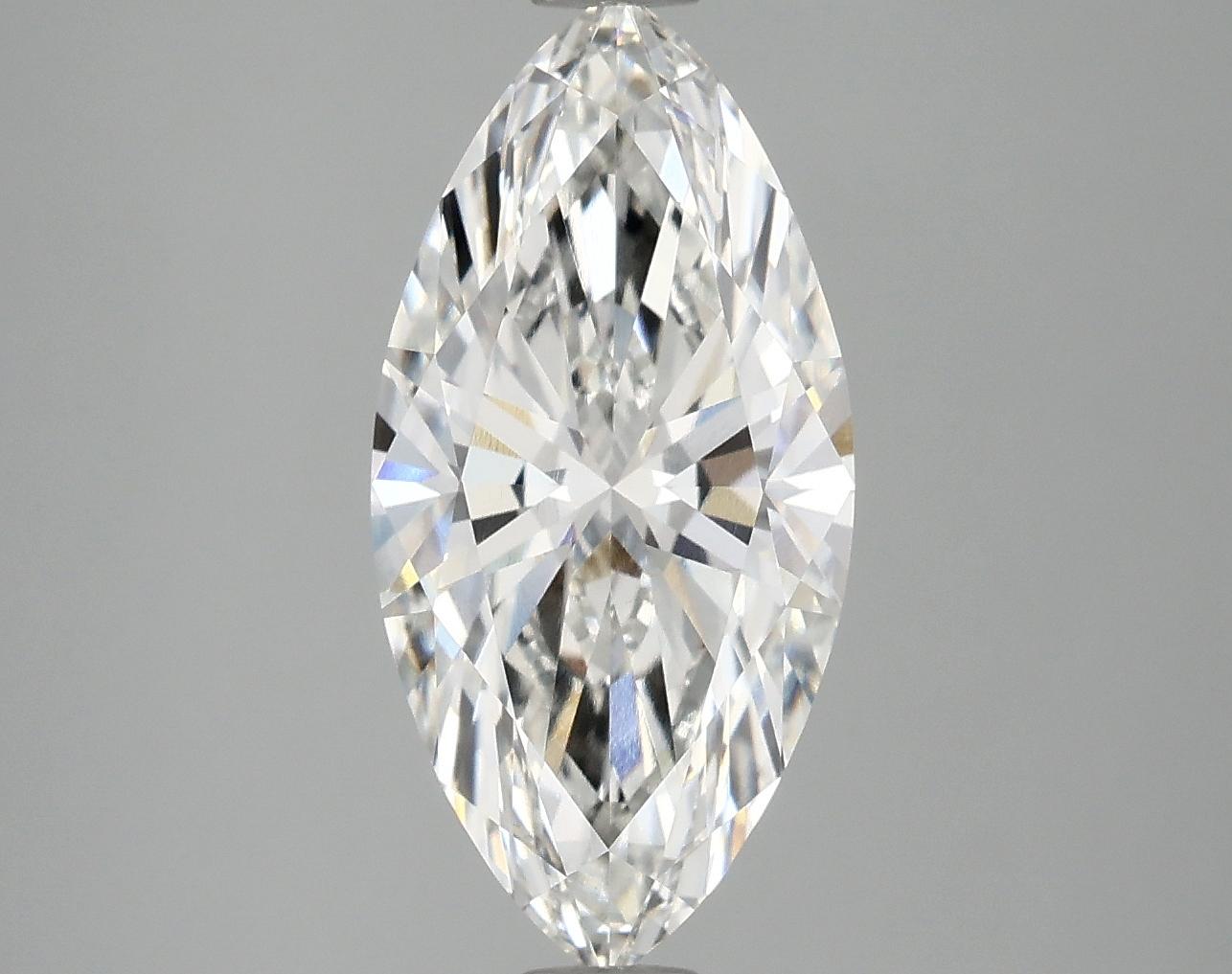 3.02 Carat Marquise Shaped Ideal Cut VVS2 IGI Certified Lab Grown Diamond