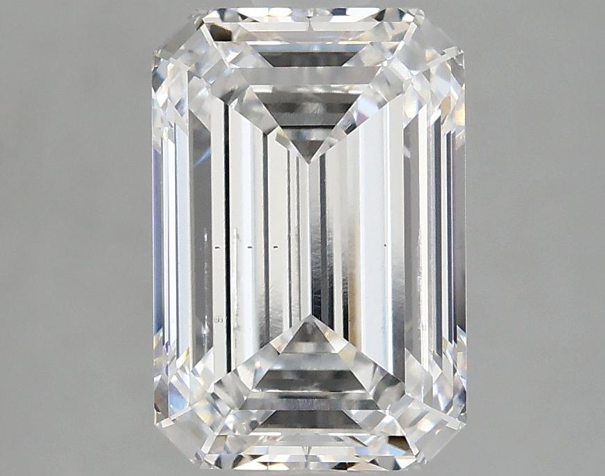 2.74 Carat Emerald Shaped Ideal Cut SI1 IGI Certified Lab Grown Diamond