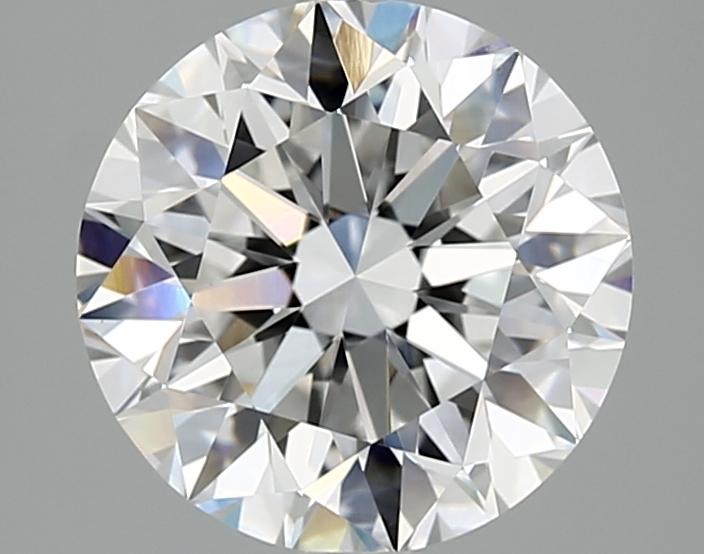 3.07 Carat Round Shaped Excellent Cut VVS2 IGI Certified Lab Grown Diamond