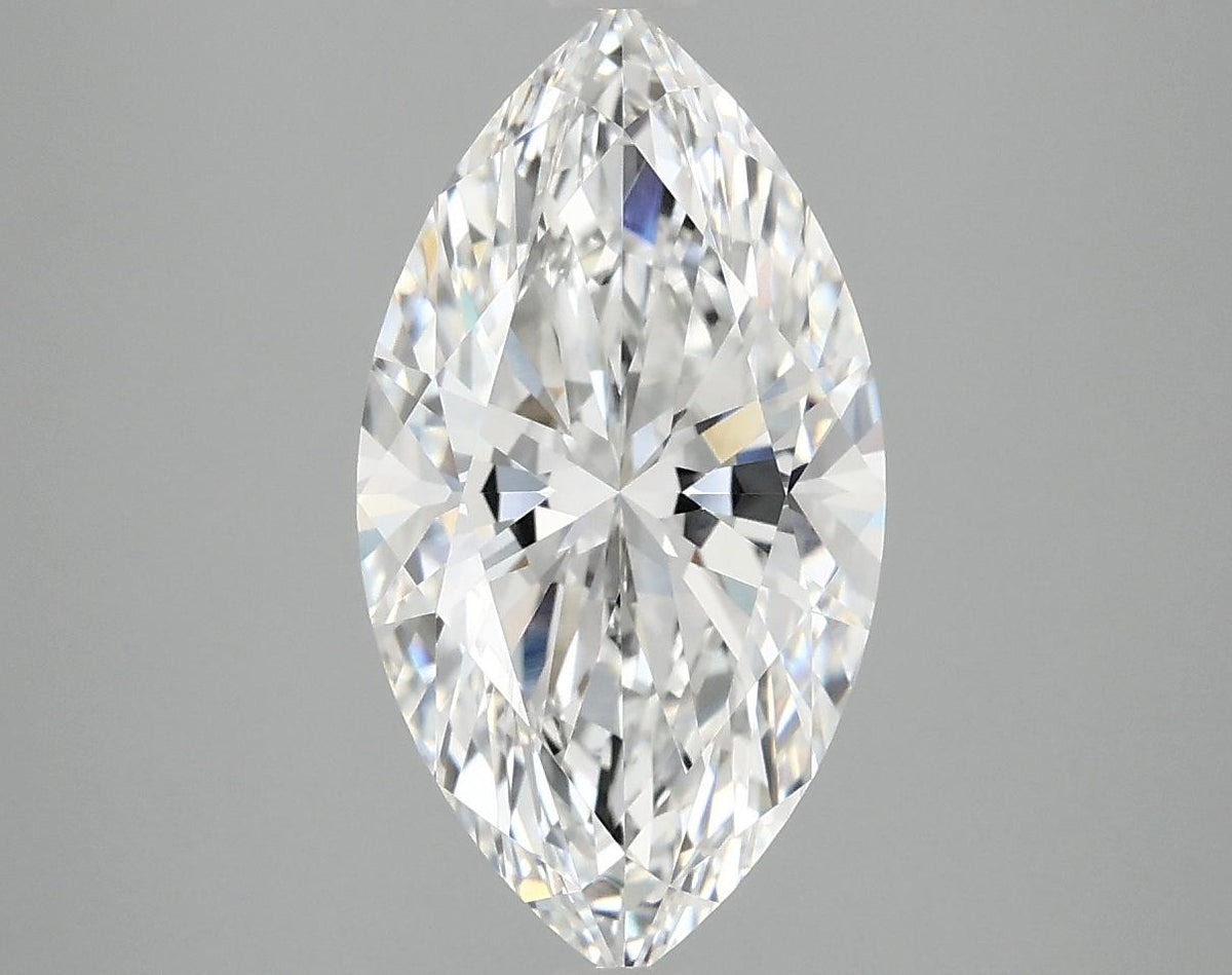 3.09 Carat Marquise Shaped Excellent Cut VVS2 IGI Certified Lab Grown Diamond