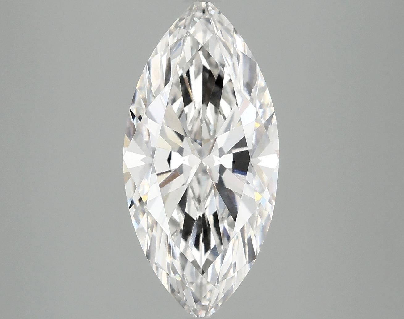 3.01 Carat Marquise Shaped Excellent Cut VVS2 IGI Certified Lab Grown Diamond