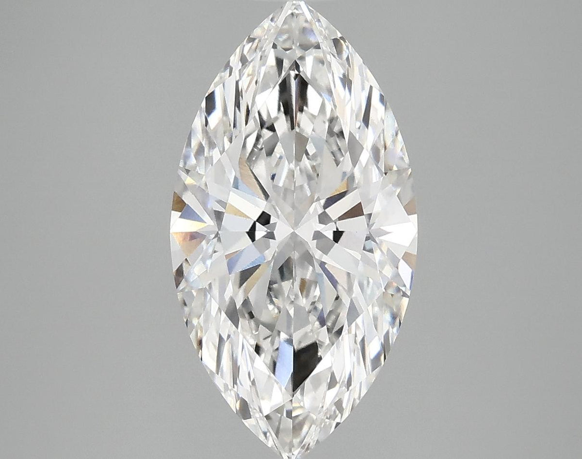 3.06 Carat Marquise Shaped Excellent Cut VVS2 IGI Certified Lab Grown Diamond