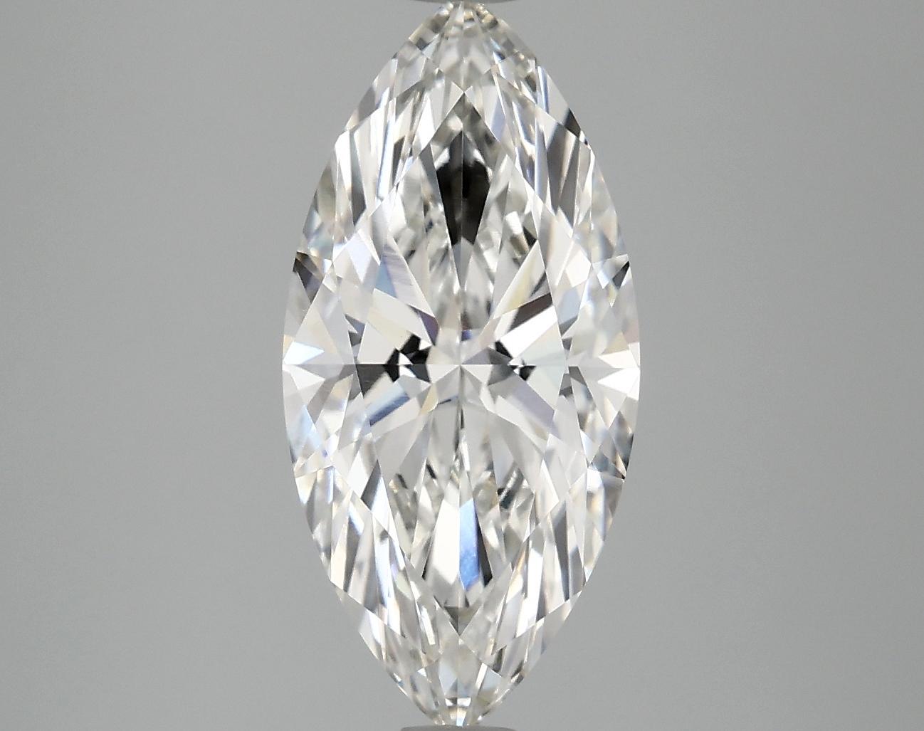 3.09 Carat Marquise Shaped Excellent Cut VVS2 IGI Certified Lab Grown Diamond