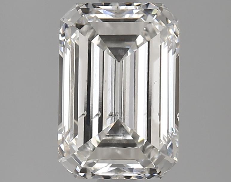 2.37 Carat Emerald Shaped Ideal Cut SI1 IGI Certified Lab Grown Diamond