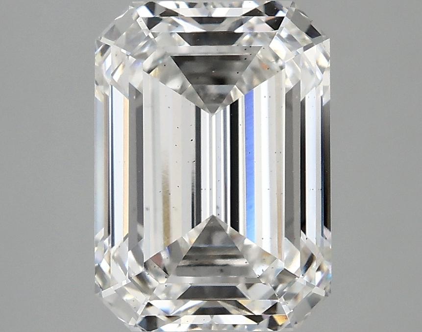 3.09 Carat Emerald Shaped Ideal Cut SI1 IGI Certified Lab Grown Diamond