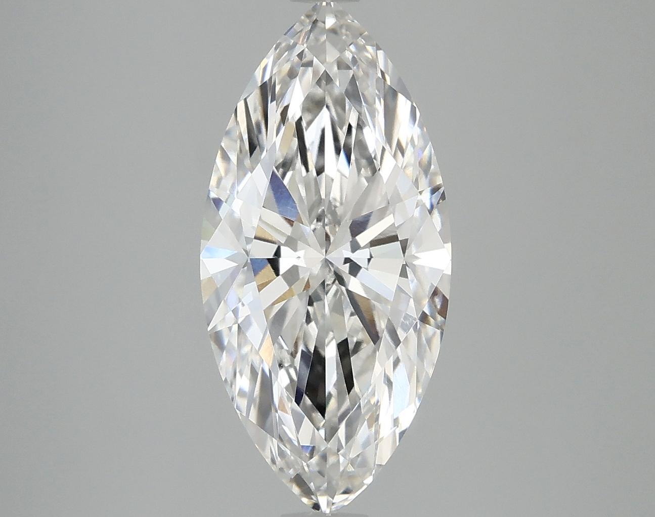 3.04 Carat Marquise Shaped Excellent Cut VVS2 IGI Certified Lab Grown Diamond