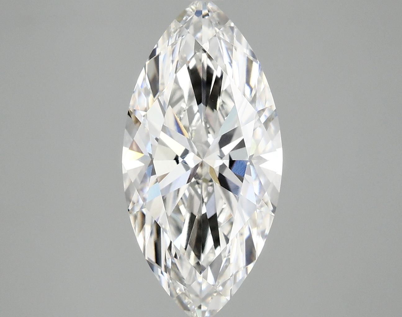 3.1 Carat Marquise Shaped Excellent Cut VVS2 IGI Certified Lab Grown Diamond