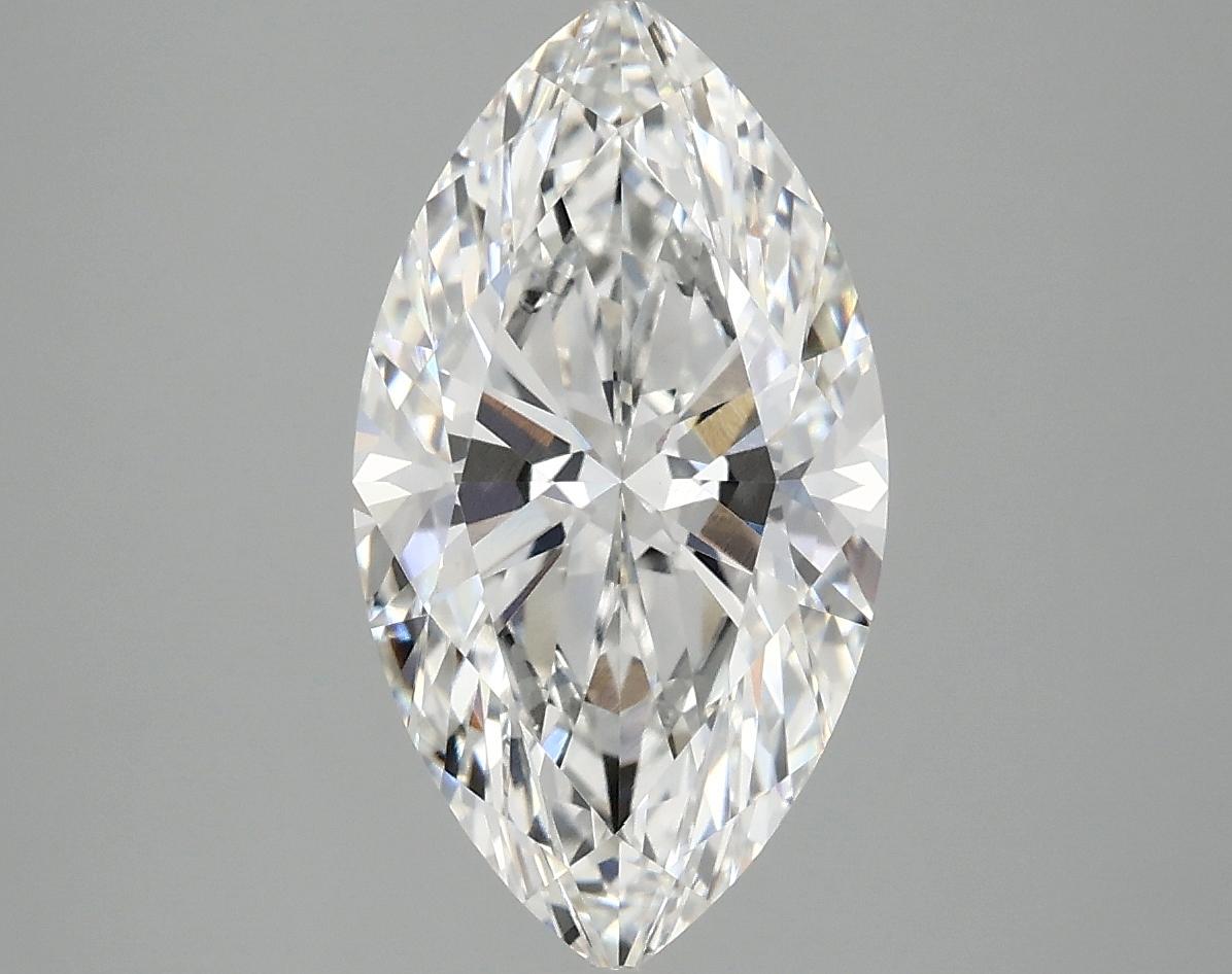 3.02 Carat Marquise Shaped Excellent Cut VVS2 IGI Certified Lab Grown Diamond