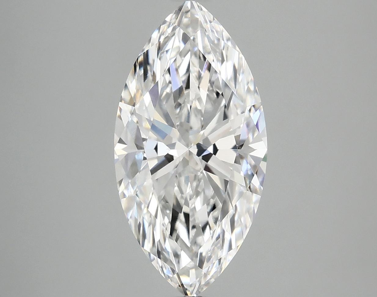 3.09 Carat Marquise Shaped Ideal Cut VVS2 IGI Certified Lab Grown Diamond