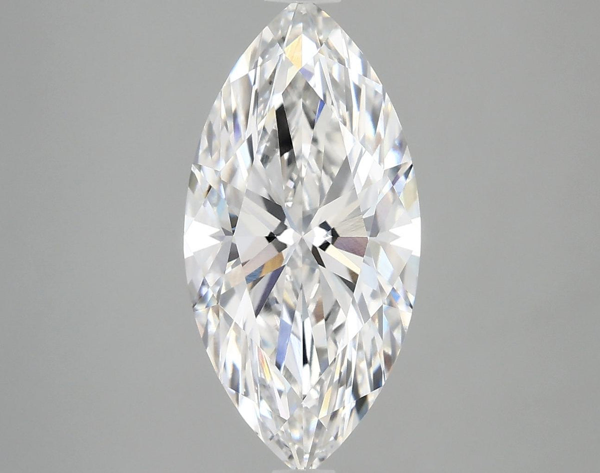 3.07 Carat Marquise Shaped Ideal Cut VVS2 IGI Certified Lab Grown Diamond