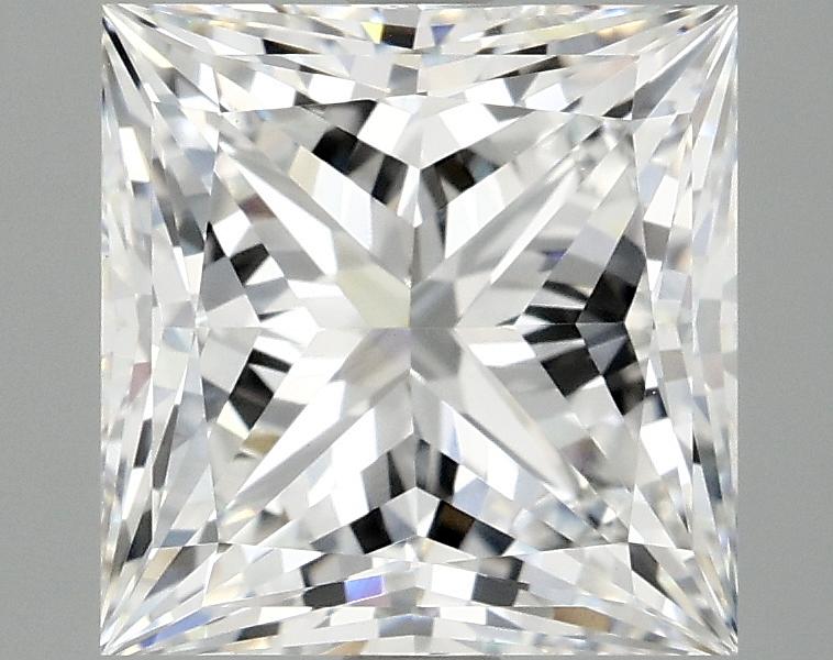 4.17 Carat Princess Shaped Ideal Cut VVS2 IGI Certified Lab Grown Diamond